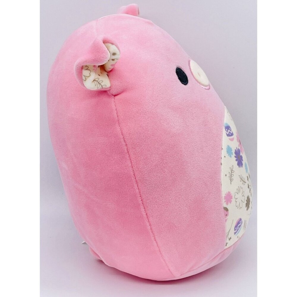 NWT Squishmallows Peter the Pig 8" Plush Stuffed Animal Easter Egg Floral Belly - Picture 2 of 7
